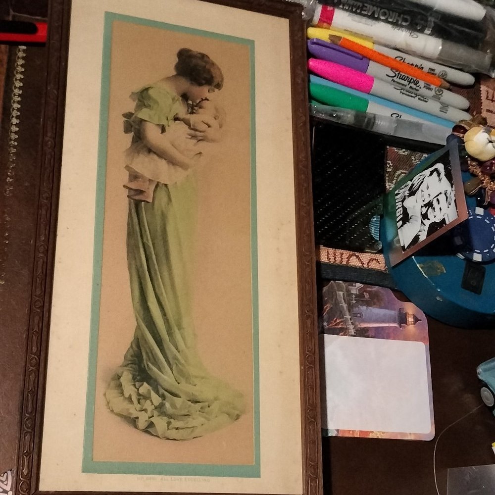 Picture in frame antique